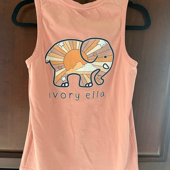 Ivory Ella Peach Sleeveless Top, size S - Picture 2 of 3